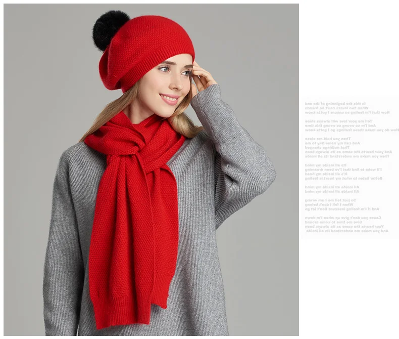 Bonnet écharpe haute qualité Chic Pour Femmes