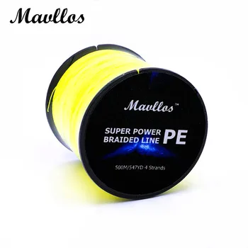 

Mavllos Brand Multifilament Braided Fishing Lines 4 strands 500M 8-80Lb 5 color Carp saltwater PE Fishing Braided line Cord