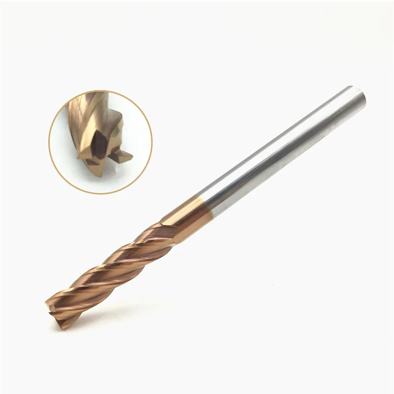 Концевая фреза HRC60 8 мм длина 75 100 150 4 канавки|end mill|milling cutterflutes milling cutters |