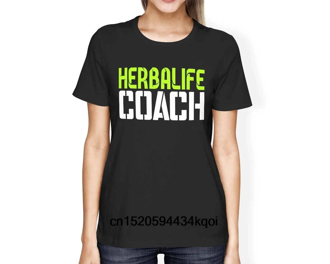 

Herbalife Nutrition Black Women T-shirt 100% Premium Cotton