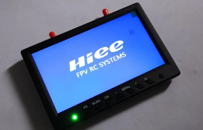 Hiee 7-дюймовый 5 8G 32CH авто-сканирующий приемник FPV монитор с двойной антенной |