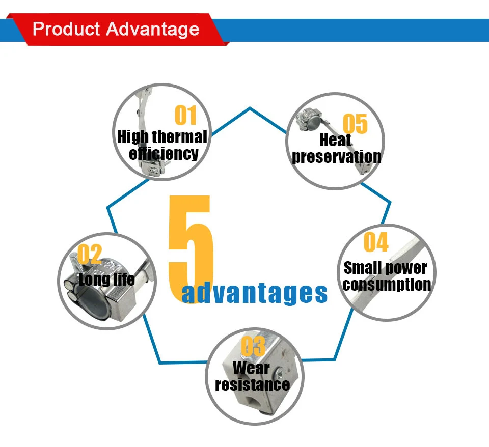 ljxh pces tomada cerâmica aquecedor de banda inoxidável para máquina plástica da injeção