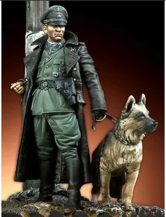 

WW2 90MM Models Germany officers and dogs Historical Figure WWII resin Free Shipping