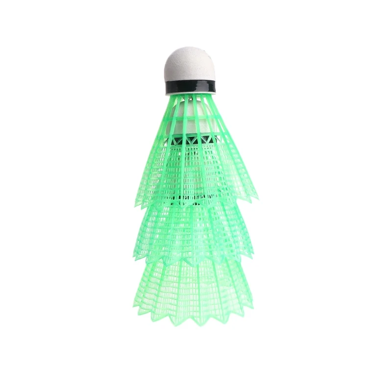 3 шт. светодиодный Бадминтон мяч светящийся Light Up Пластик Бадминтон Воланы разноцветные мячи, освещение