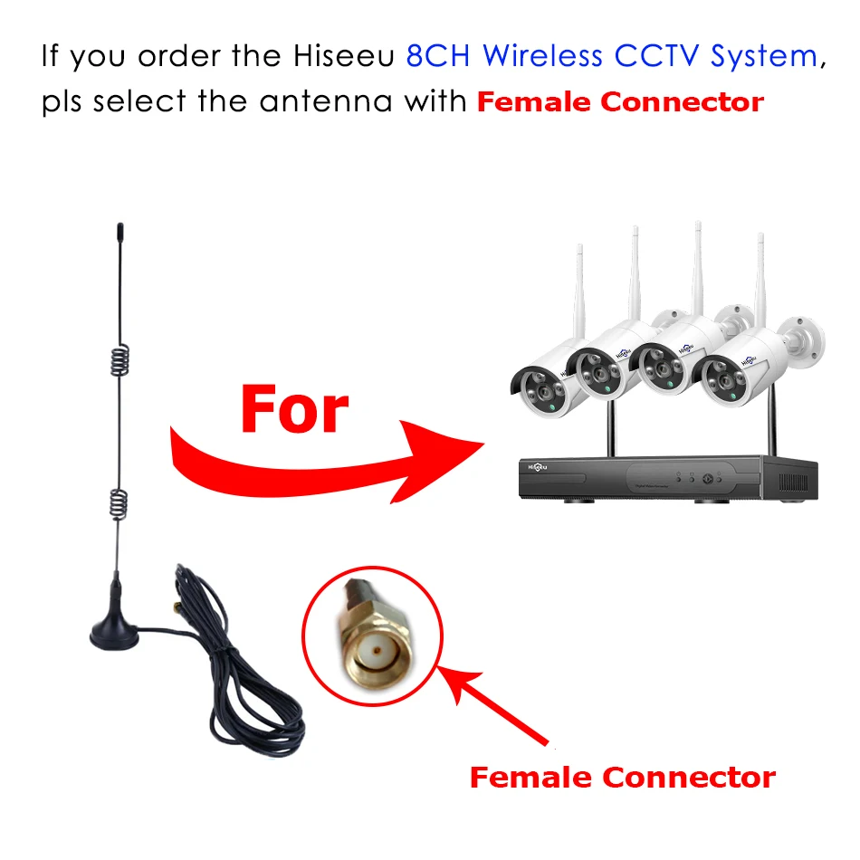 2,4 ГГц 9DBI Беспроводной Wi-Fi WLAN 5 x Range Booster Антенна удлинитель+ база