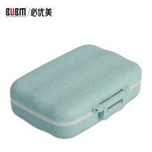 BUBM сумка для лекарств, чехол, дорожная сумка, портативный дорожный планшет для лекарств, Витаминная коробка-органайзер для таблеток, 6 отделений