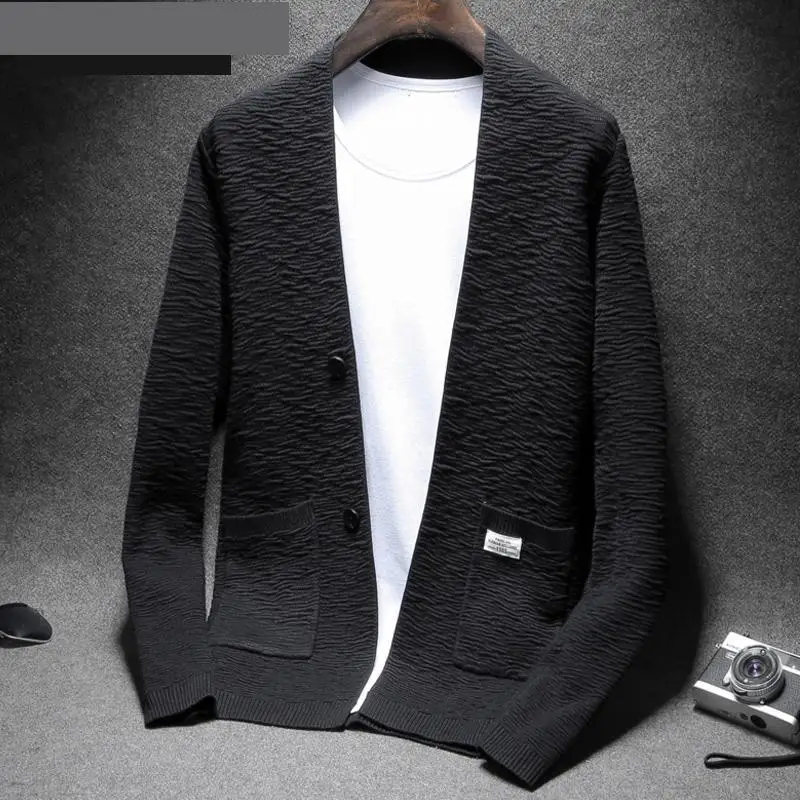 

New arrival Spring Autumn Men Cardigan Casual Jacket Computer Knitted Thin Men's Sweaters fashion high quality plus size M-4XL