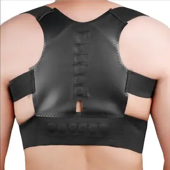 2018 12 Magnets For Men Orthopedic Lower Back Shoulder Brace Support Belt Magnetic Posture Corrector Corset Ease Pains Plus Size