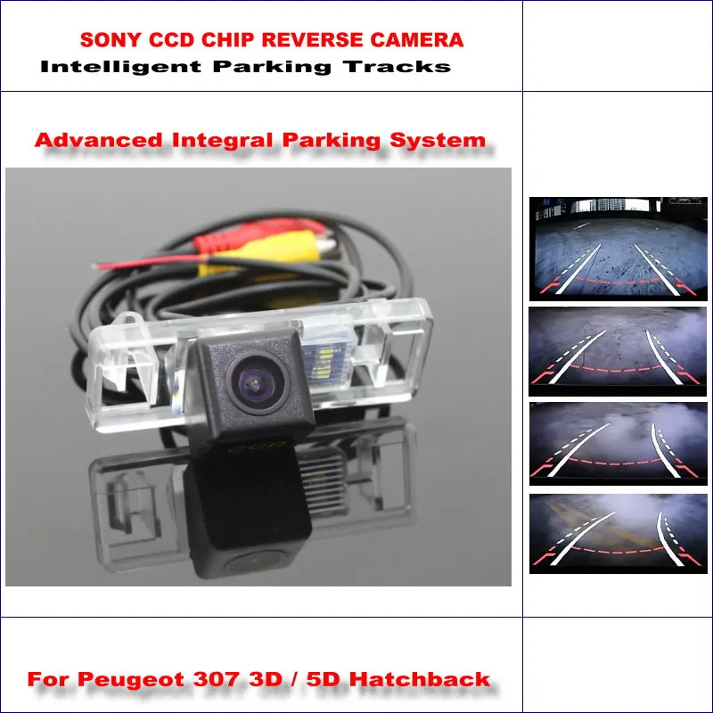 

High Quality 3089 Chip Intelligentized Rear Camera For Peugeot 307 3D / 5D Hatchback / NTSC PAL RCA AUX HD SONY CCD 580 TV Lines