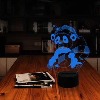 

Small raccoon lovely animal Night Lights for home cafe pet store decor Christmas birthday gifts lovers kids gift