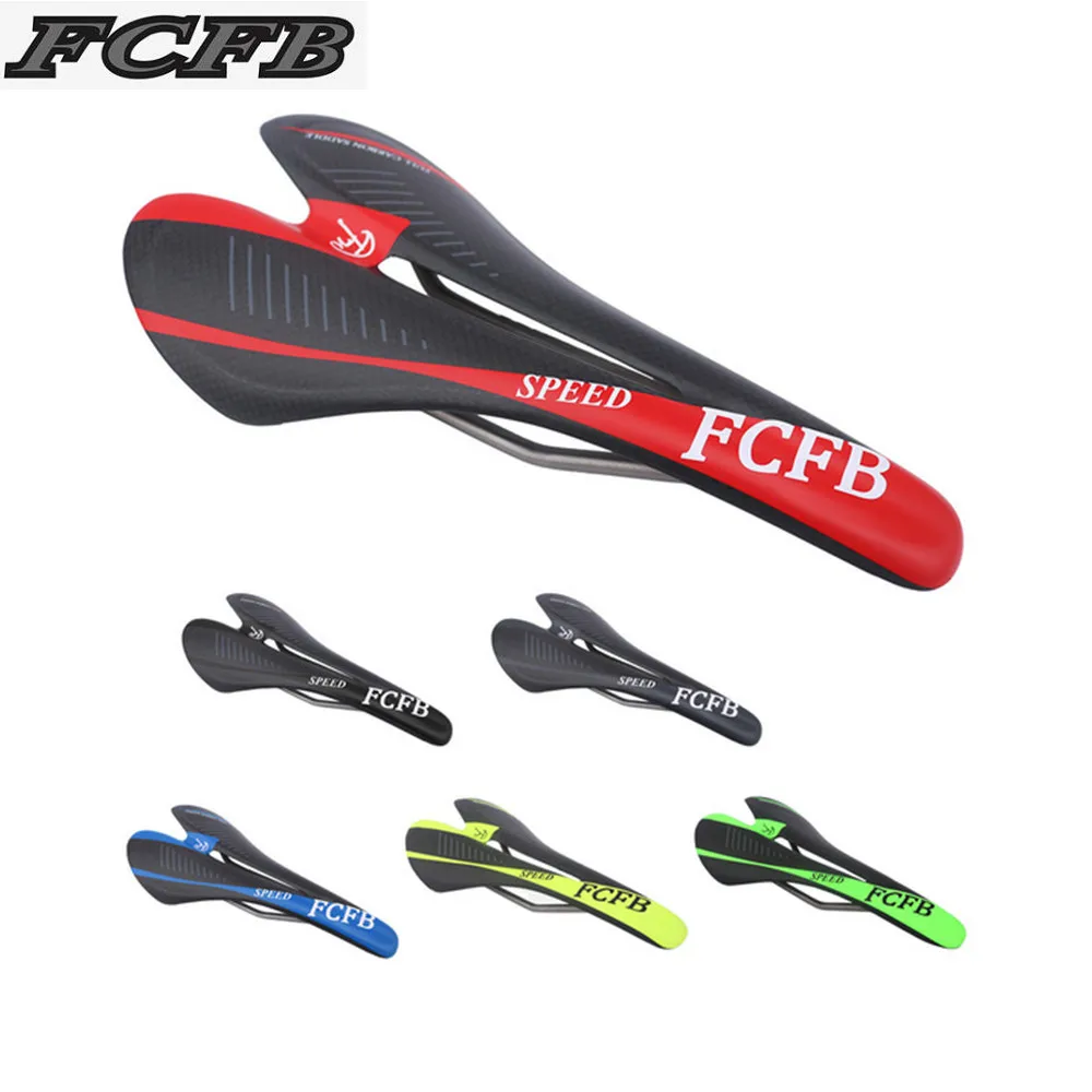 

2017 FCFB carbon saddle titanium bow road bike mountain Road Bicycle Saddle Multicolor green red blue gary yellow black blue