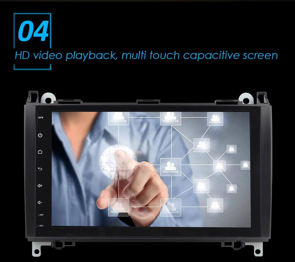 Discount Eunavi 2 Din 4 Core Android 9.0 Car radio stereo 2G RAM GPS NAVI for voor Benz B200 Een B Klasse B200 W169 W245 W639 W906 WIFI 6