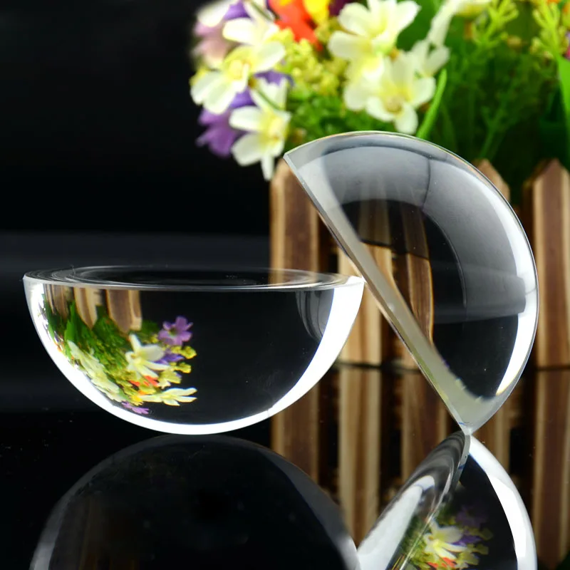 

DIY Crafts 3/4/6/7/8/10cm Clear Artificial Crystal Semi Spherical Magnifier Glass Hemisphere Magnifying Glass