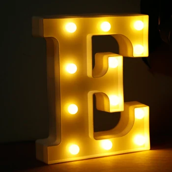 

Remote Controlled LED Alphabet LETTER E Lamp for Christmas Wedding Proposal