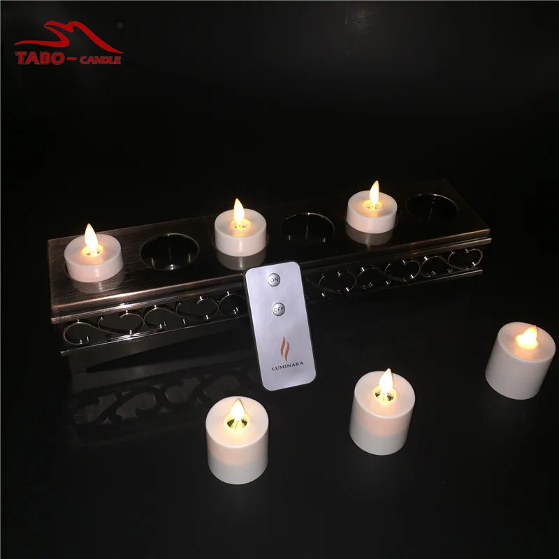 Luminara Rechargeable Flameless Tealight Candle Flicker LED Votive