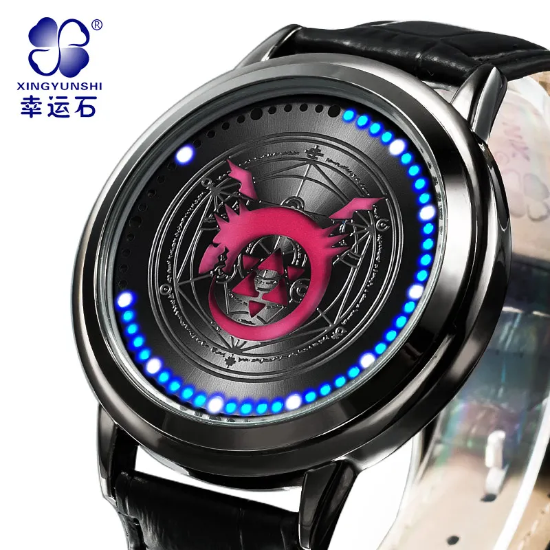 

Biting snake watch Xingyunshi Male LED Watch Men Leather waterproof Digital watches Men's Wrist Watchesrelogio masculino