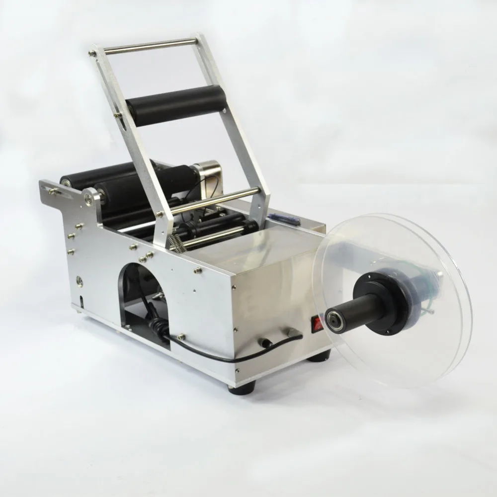 

Semi Automatic Label Applicator 120W Bottle Labeler 12-90mm Bottle Labeling Machine