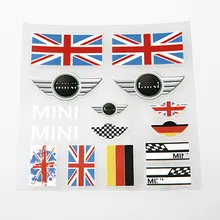 12x12cm Union Jack Wings Badge Sticker Set Refitting Car Styling Decals DIY Body Window Exterior Interior Decor for Mini