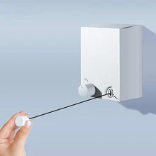 Retractable Clothesline New Version Invisible Clothes Line Outdoor Indoor Dryer Hanger Clothes Line 4.2M Balcony Clothesline