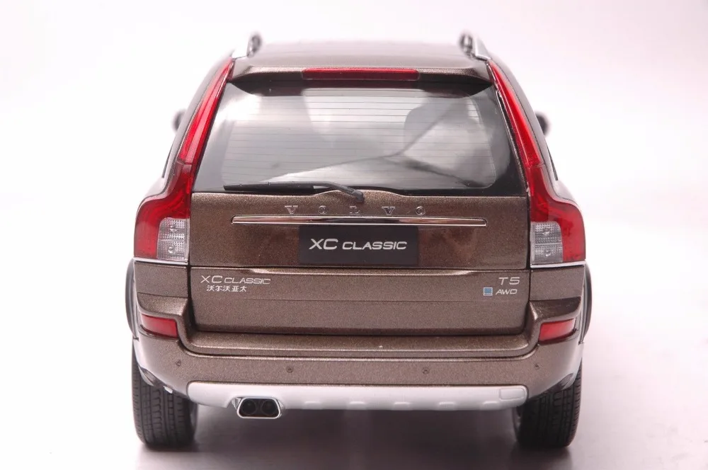 1:18 литья под давлением модель для Volvo XC90 XC классический коричневый внедорожник сплав игрушка автомобиль миниатюрная коллекция подарки XC 90