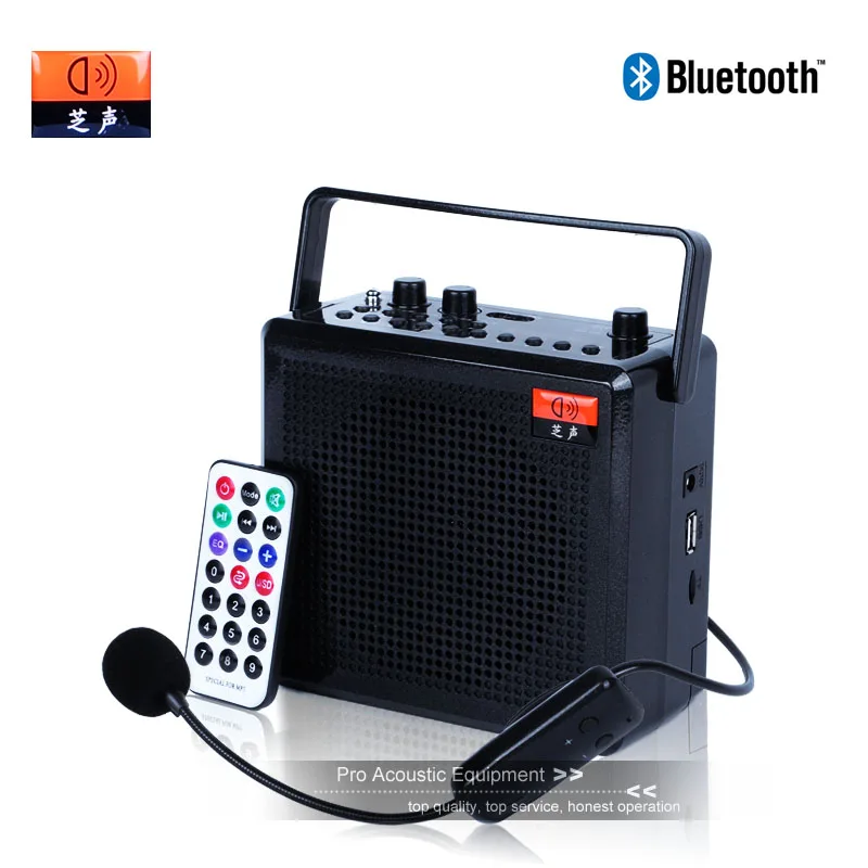 

Portable UHF Amplifier Loudspeaker Voice Booster Bluetooth Wireless Speaker MP3 FM Radio Recording For Teacher Tour Guide Phone