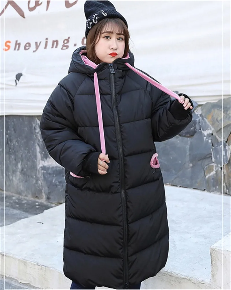 Inverno de Algodão Cabolsa com Capuz Tecido de Veludo à Prova de Vento Tamanho Grande Parkas Mulheres Jaqueta Engrossar Parka Quente Fêmea 100 kg Pode Ser Usado 4xl 10 Mulheres Jaqueta Casaco Com Capuz Engrossar Tecido