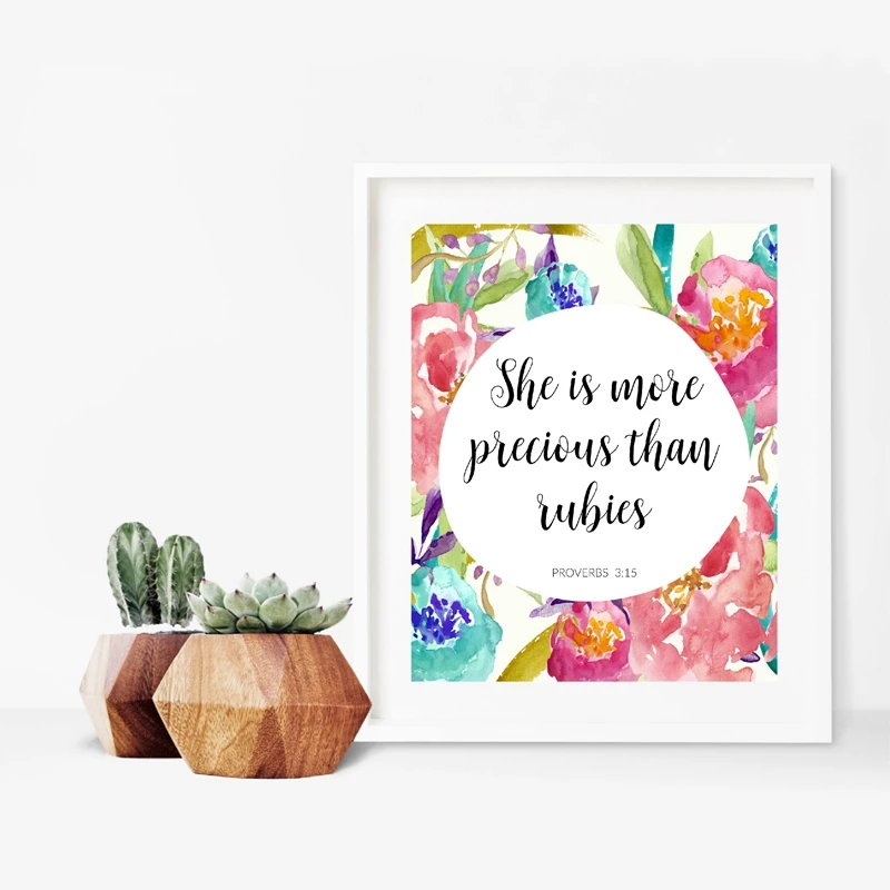Bible Verse Prints Painting Home Decor