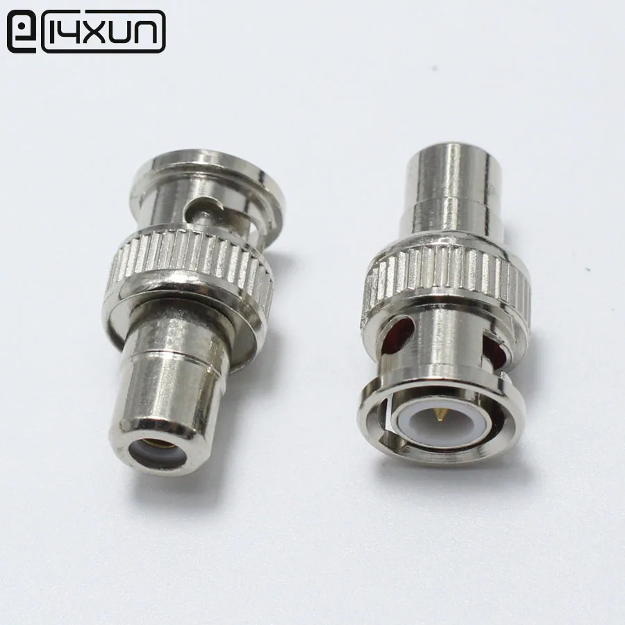 

2pcs BNC Male to RCA Female Coax Cable Connector Adapter Coupler for CCTV Camera