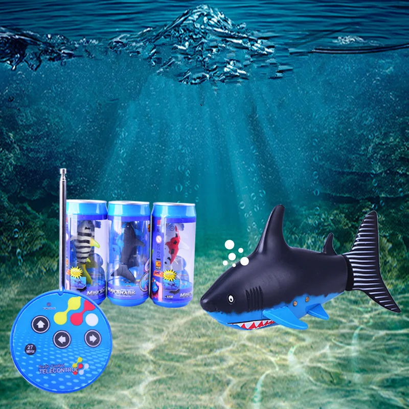 Brinquedos para Crianças Novo Mini Tubarão Controle Remoto Animais Simulação Submarino Jogar Banho rc