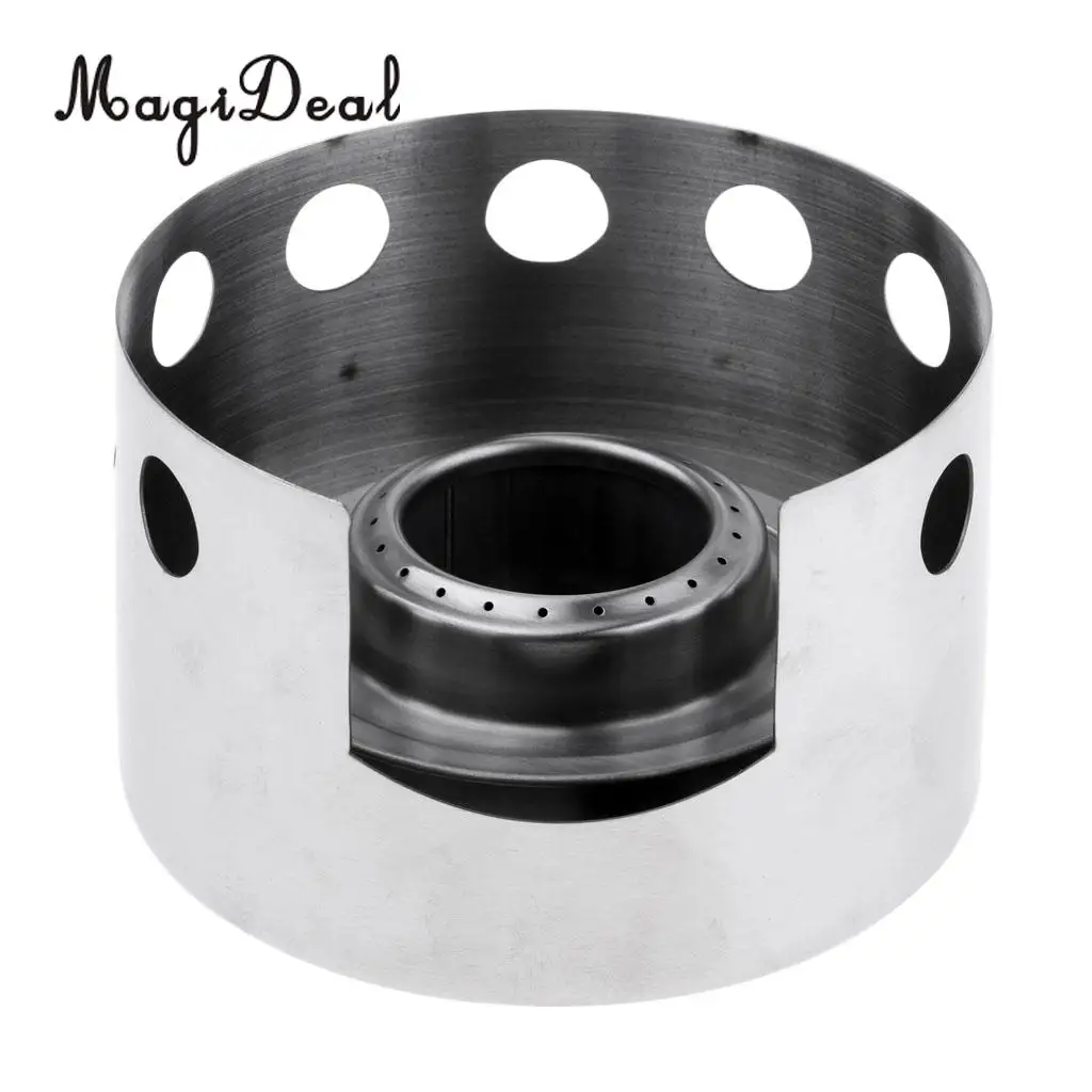 Round Portable Mini Spirit Burner Alcohol Stove for Outdoor Hiking Camping