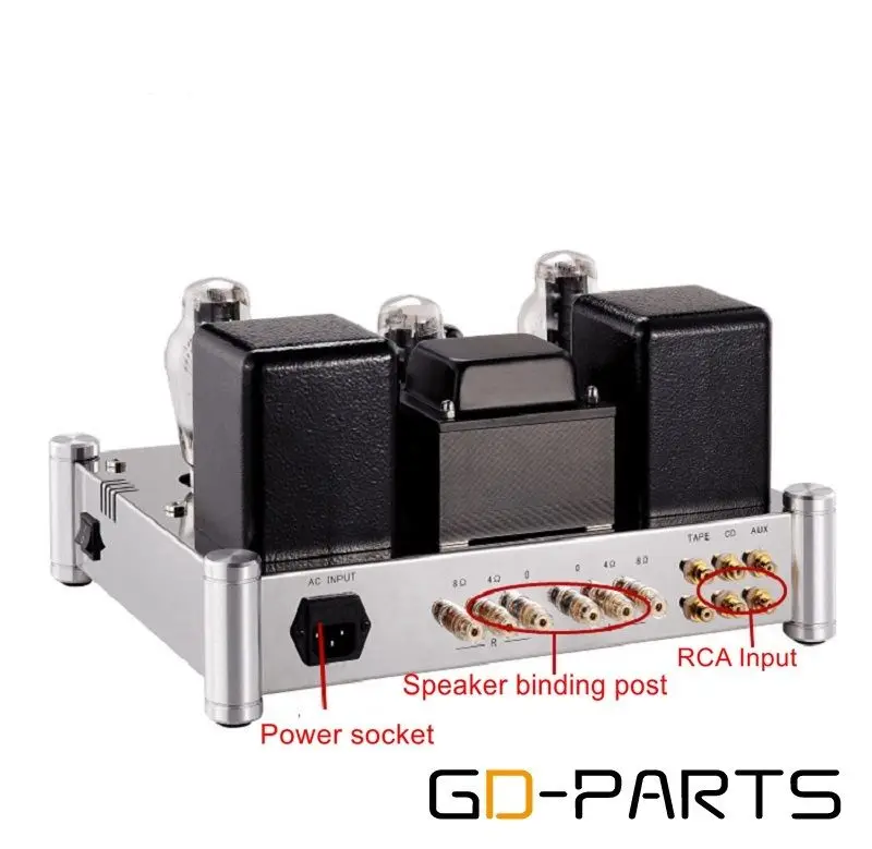US $650.00 Single End 300B Vacuum Tube Amplifier Hifi Audio Vintage Class A Tube Integrated AMP 300B Home Amplifier 82W