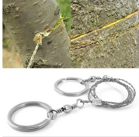 

The Best 28'' Commando WIRE SAW Survival Bushcraft Camping Saws Outdoor Portable Survival Tool Line Saw Four Strands Of Steel