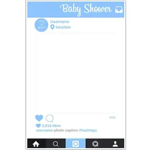 1 шт. Baby Shower селфи Frame Photo Booth Опора плакат