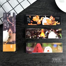 30 шт./упак. каваи кролик Рождественская Закладка бумага мультфильм закладки с животными рекламный подарок канцелярские принадлежности dual Note сообщение подарок