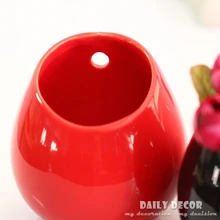 3 шт. Современные Простые глазурованные керамические цветочные горшки маленький настенный контейнер для растений Настенная Декорация вазы в 3 цветах