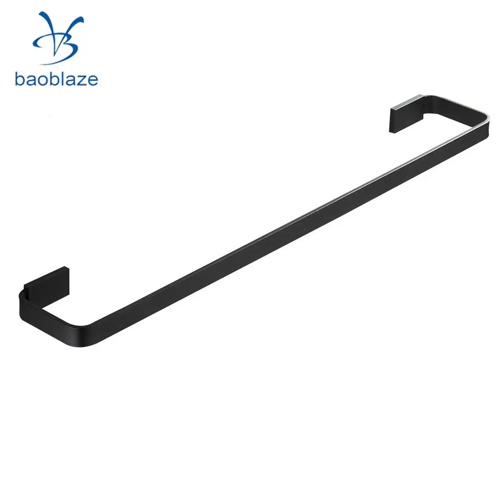 3-6kg BLACK Brass Towel Rack Shelf Rail Paper Roll Toilet Bathroom Shower Organizer Brush Holder Robe Wall Hanger