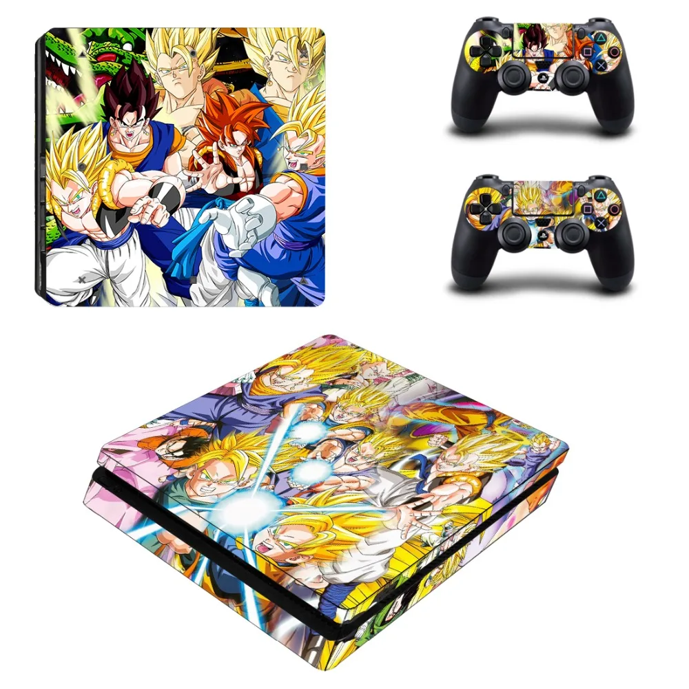 Аниме Dragon Ball и Super Goku PS4 Slim Skin стикер для консоли Sony PlayStation 4 контроллеров наклейка