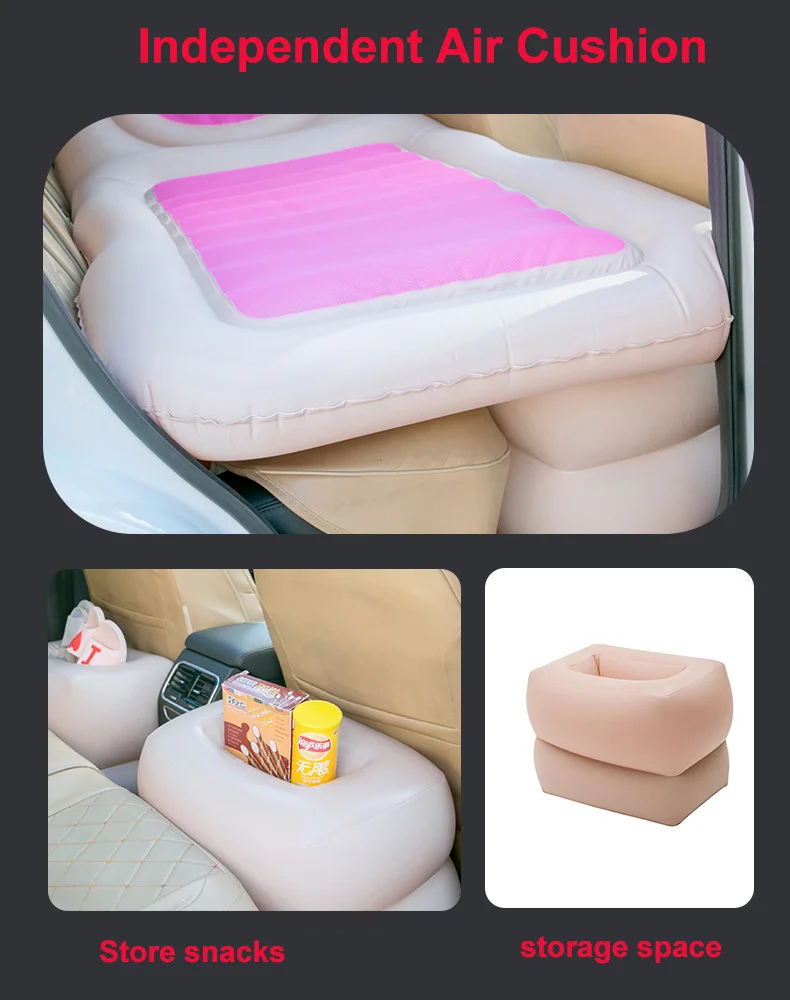 Многофункциональный надувной матрас для внедорожников на заднее сиденье, автомобильный матрас для кемпинга, наружная подушка, автомобильная кровать для путешествий, надувная подушка для дивана