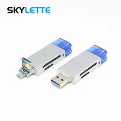 USB 3,0 type-c кардридер Micro USB SD TF OTG Мобильный телефон USB C Карта памяти Адаптер для Android iPhone Компьютер