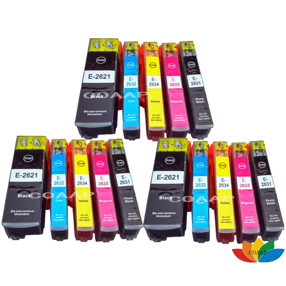 15 шт. картриджи для принтера epson xp820 xp605 xp600 xp800 xp700 xp520 xp620 xp625 xp720 xp610 | Компьютеры и