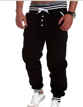 

Harem Pants Men Trousers Sweatpants Slacks 2019 Casual Pant Black White Loose Trousers