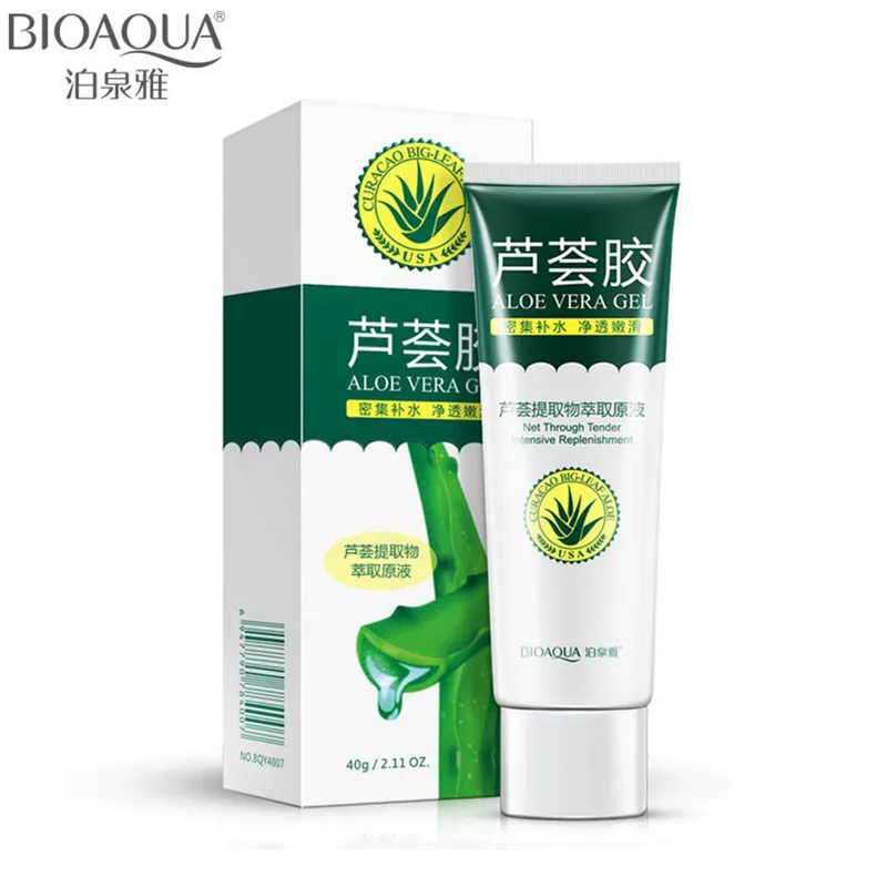 

Bioaqua Brand Aloe Vera Gel Skin Care Face Cream Hyaluronic Acid Anti Winkle Whitening Moisturizing Acne Treatment Cream 40g