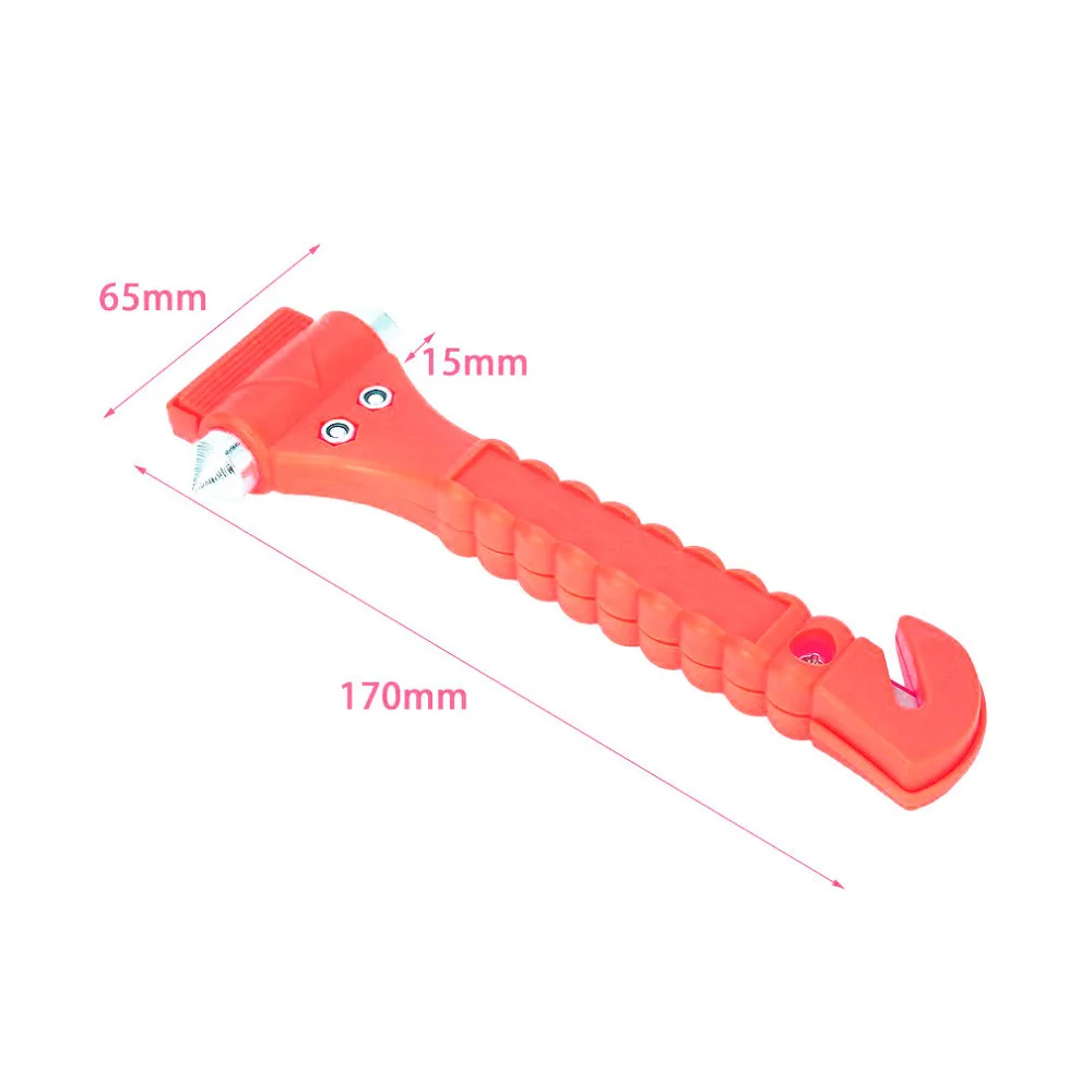 Мини автомобильный молоток безопасности спасательный аварийный молоток ремень безопасности резак окна стекло Выключатель автомобиль спасательный красный молоток