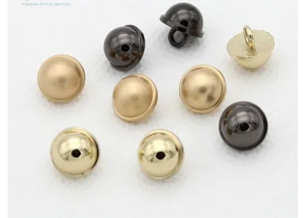 

Wholesale 10 pieces New Metal Mushroom head Overcoat Suit coat Buttons jacket shirt Sweater button 11mm 1.1cm Free shipping