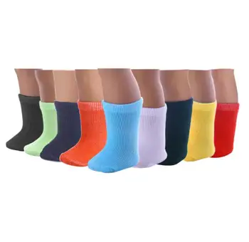 

2 Pair 18 Inch American Girl Doll Socks Doll Clothes Wear Fit 43cm Baby Born Zapf Doll Sock Children Best Birthday Gift 9 Colors