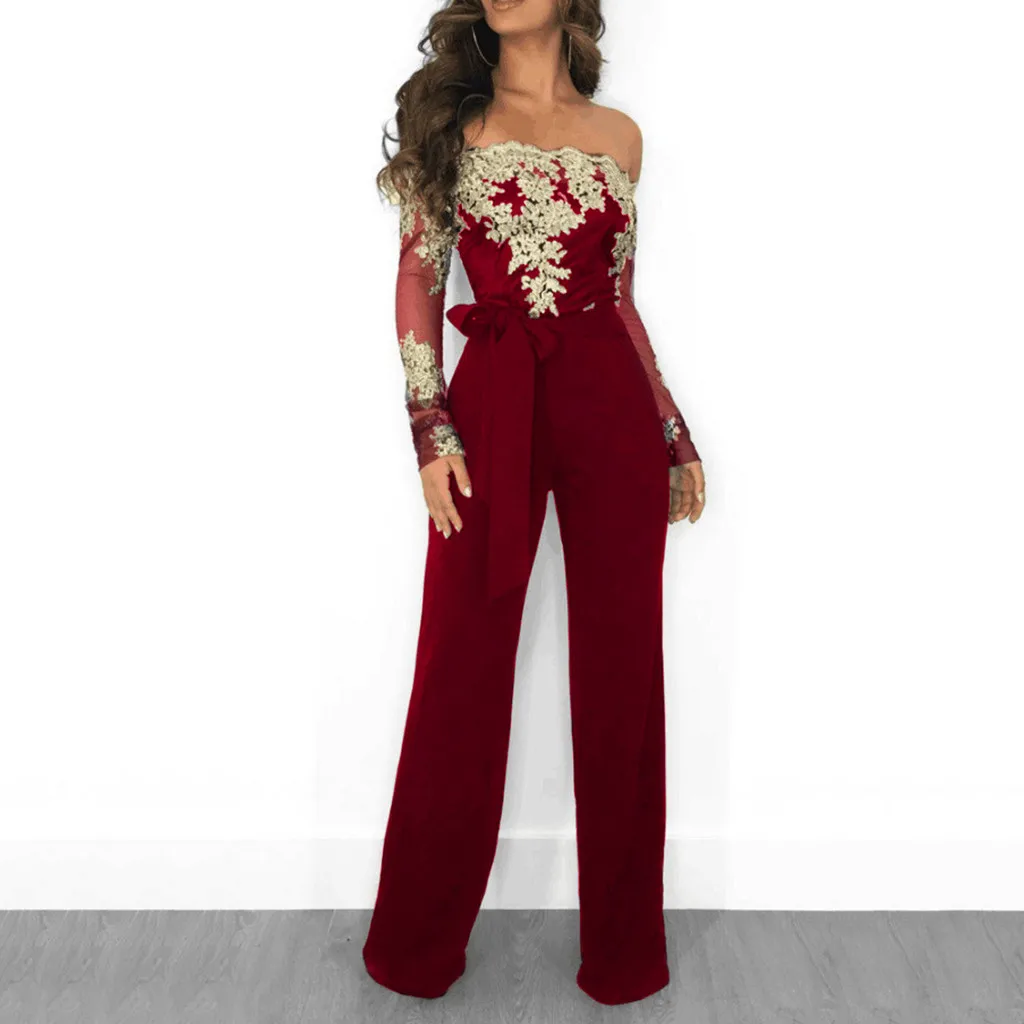 off shoulder palazzo jumpsuit