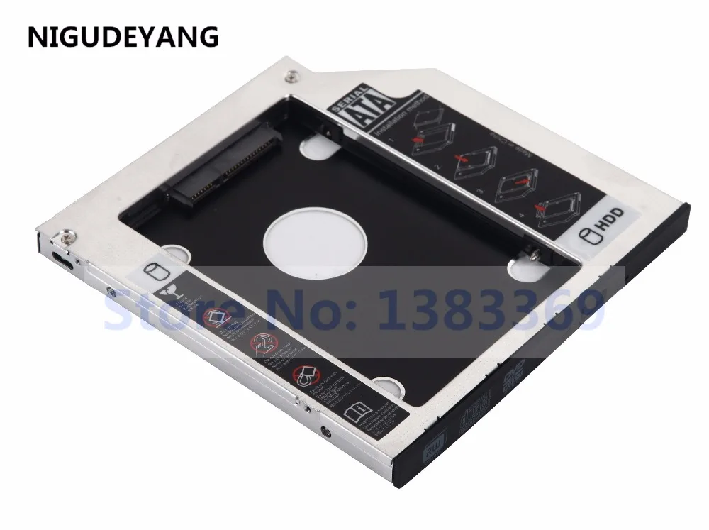

NIGUDEYANG 2nd Hard Disk Drive HDD SSD Caddy Adapter for Sony Vaio VPCZ13M9E VPCS12A7R UJ242AS UJ892AS DVD ODD