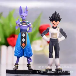 Горячая 2 шт./лот Dragon Ball Z Вегета Beerus DragonBall ПВХ цифры Коллекционная модель игрушки