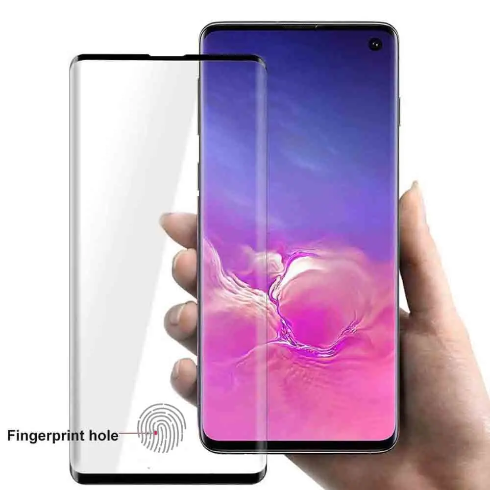 Из 2 предметов для samsung Galaxy S10/S10 Плюс/S10e закаленное Стекло с уровнем твердости 9 H 3D Премиум Экран Защитная пленка с защитой от отпечатков пальцев Сенсор