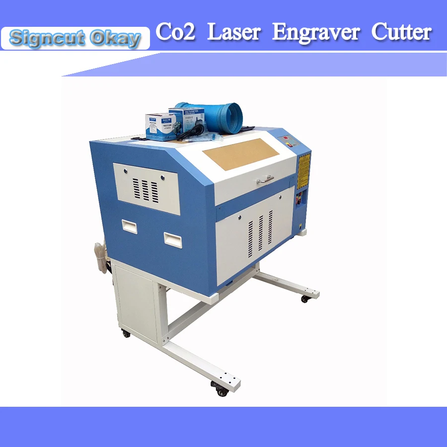 СО2 лазерный гравер резак 60 Вт лазерная трубка защитная система/рабочий свет/USB